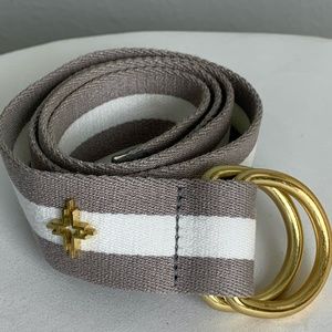 India Hicks Gray Canvas Belt (s/m)